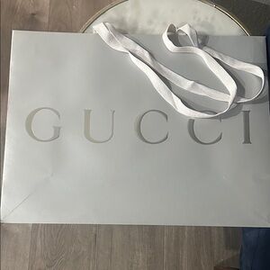 Gucci Light Gray Shopping Bag